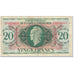 Martinique, 20 Francs, 1943, Undated (1943), VF(30-35), KM:24