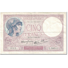 Francia, 5 Francs, 5 F 1917-1940 ''Violet'', 1939, 1939-07-13, BB