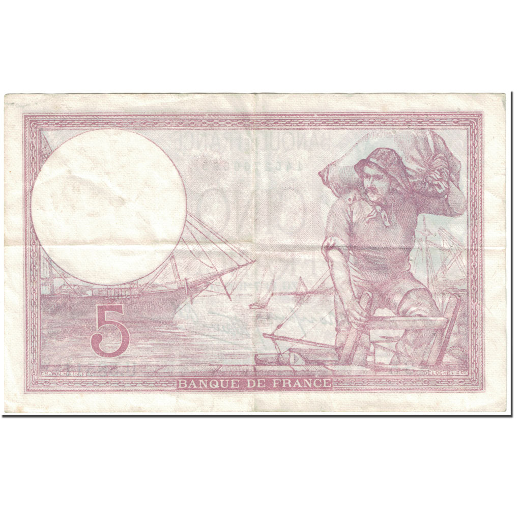 Francia, 5 Francs, 5 F 1917-1940 ''Violet'', 1939, 1939-07-13, BB