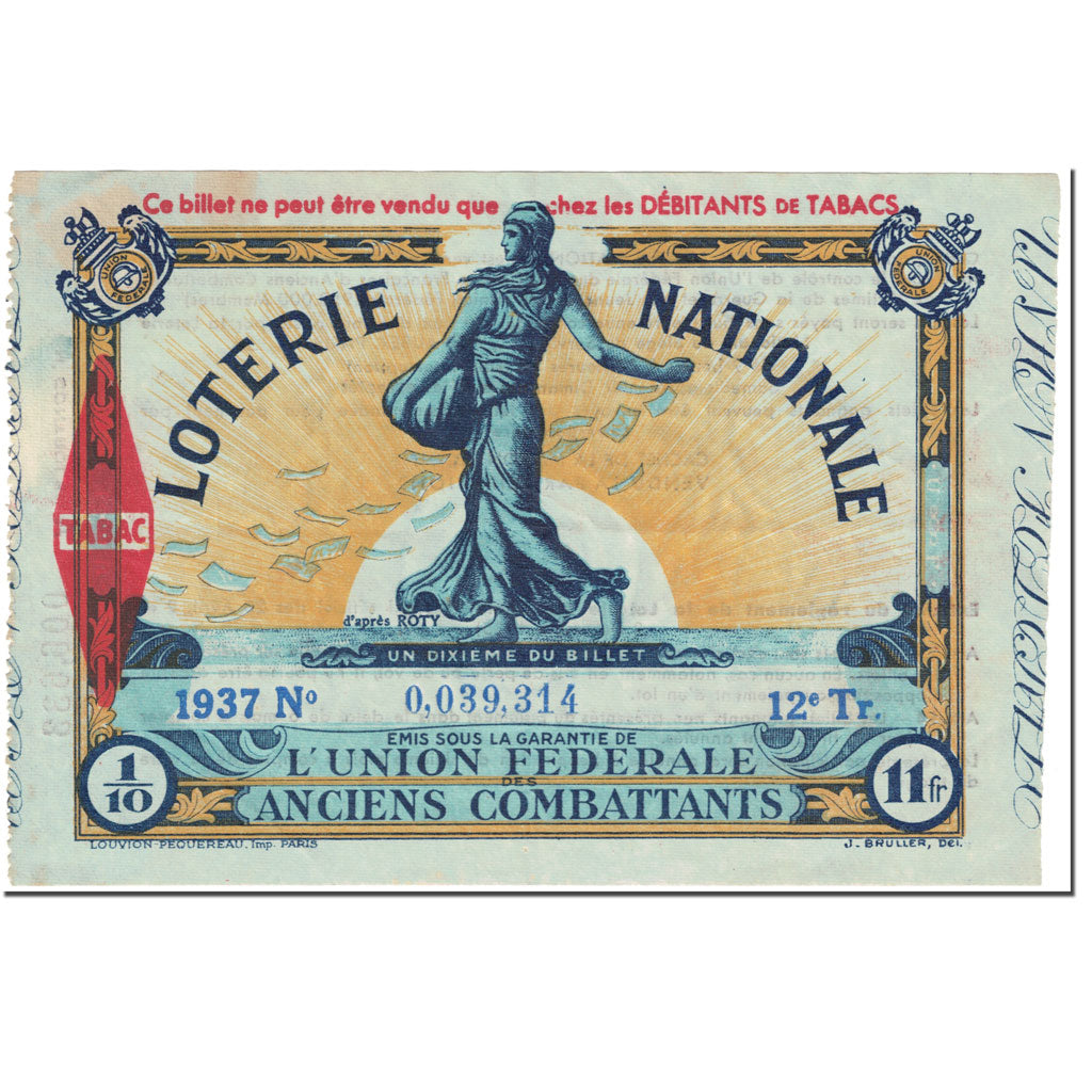 France, Franc, Other, 1937, Undated (1937), AU(55-58)