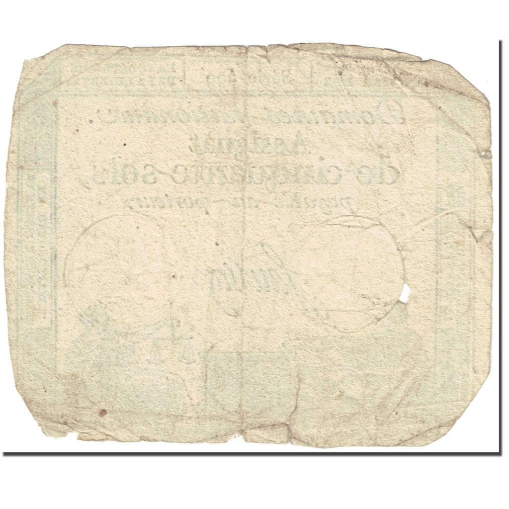 France, 50 Sols, 1792, 1792-01-04, VG(8-10), KM:A70b