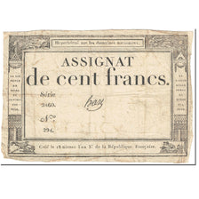 Francia, 100 Francs, 1795, Hase, 1795-01-07, MB, KM:A78
