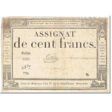 France, 100 Francs, 1795, Lassia, 1795-01-07, VF(20-25), KM:A78