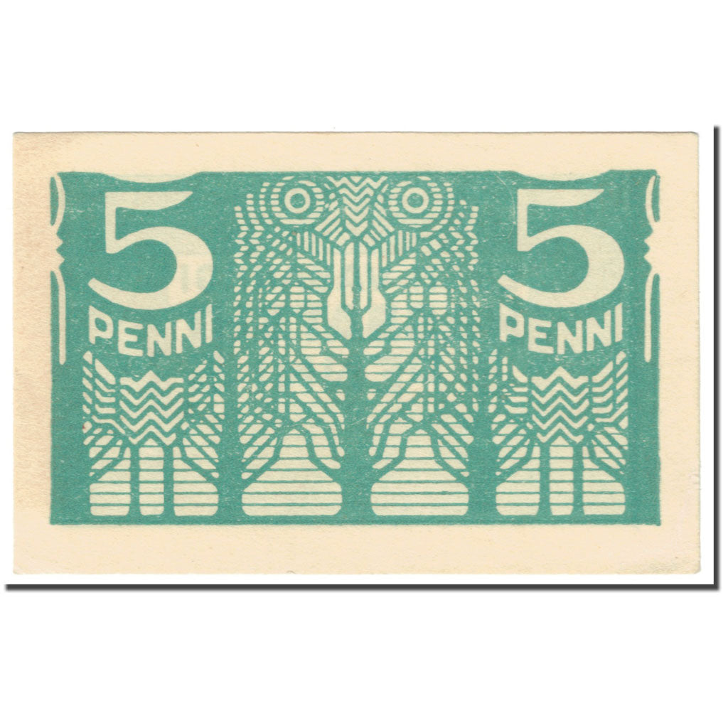 Banknote, Estonia, 5 Penni, 1919, Undated (1919), KM:39a, UNC(65-70)