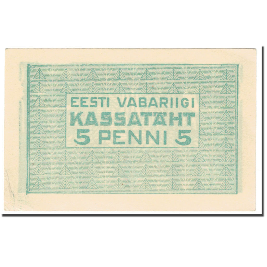Banknote, Estonia, 5 Penni, 1919, Undated (1919), KM:39a, UNC(65-70)