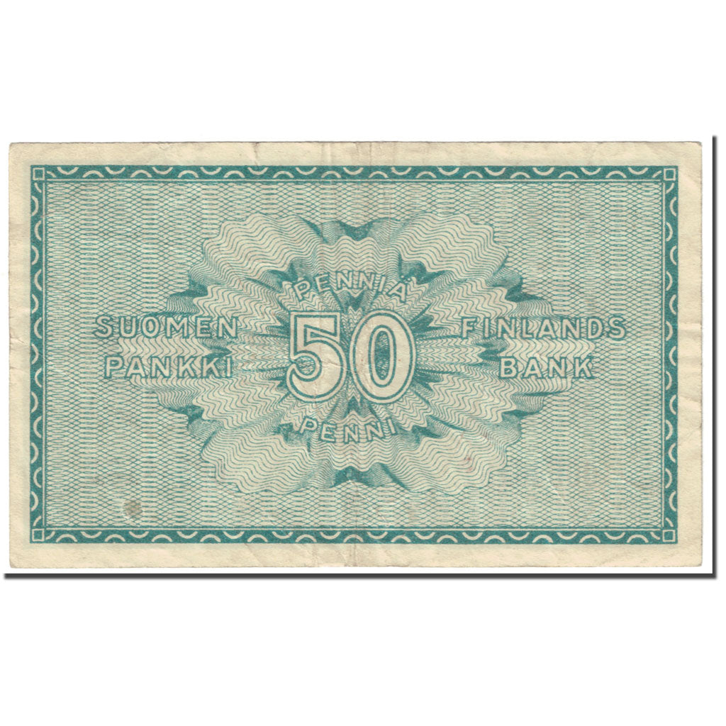Banknote, Finland, 50 Penniä, 1918, Undated (1918), KM:34, EF(40-45)