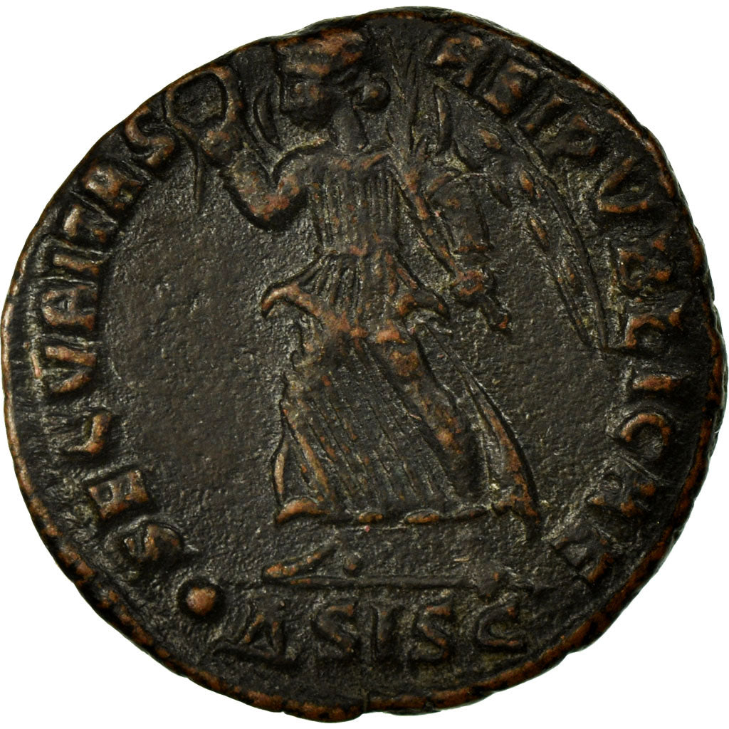 Coin, Valentinian I, Nummus, Siscia, AU(55-58), Copper, Cohen:37
