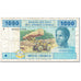 Banknote, Central African States, 1000 Francs, 2002, Undated (2002), KM:507F