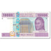 Billet, États de l'Afrique centrale, 10,000 Francs, 2002, Undated (2002)