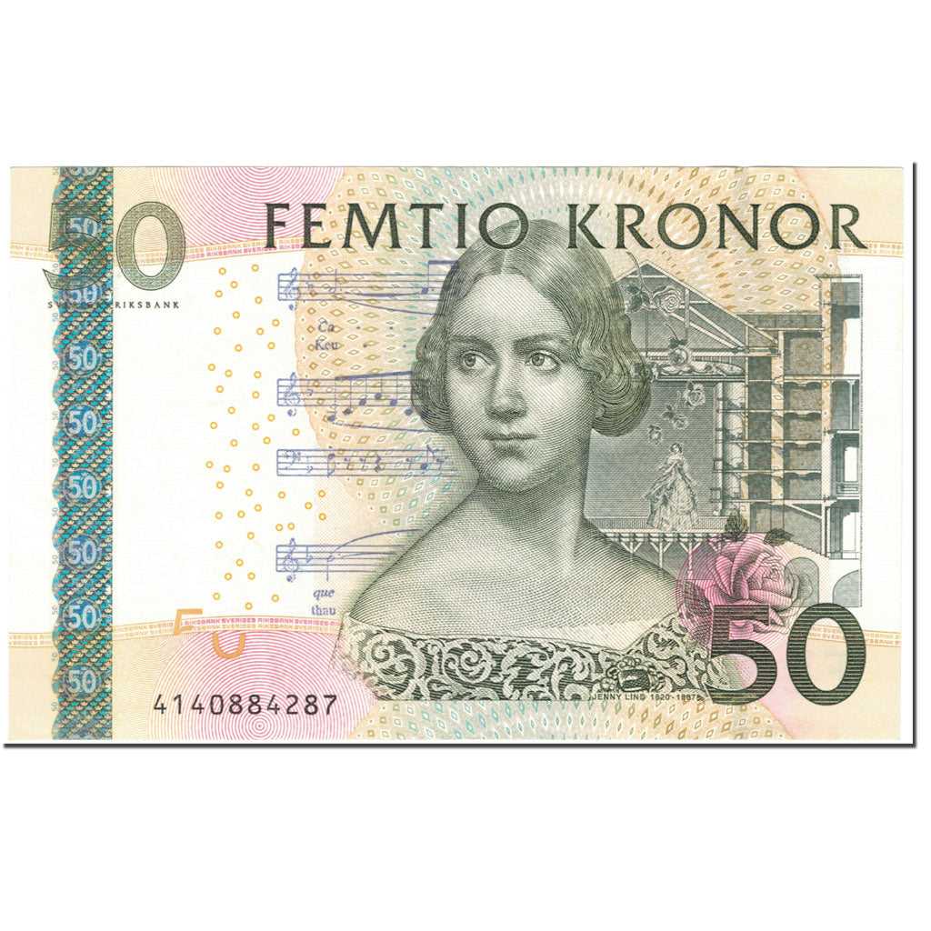 Banknote, Sweden, 50 Kronor, 1996, Undated (1996), KM:62a, UNC(65-70)
