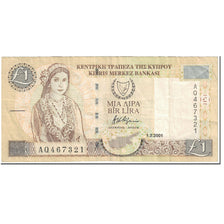 Banknot, Cypr, 1 Pound, 2001, 2001-02-01, KM:60c, EF(40-45)