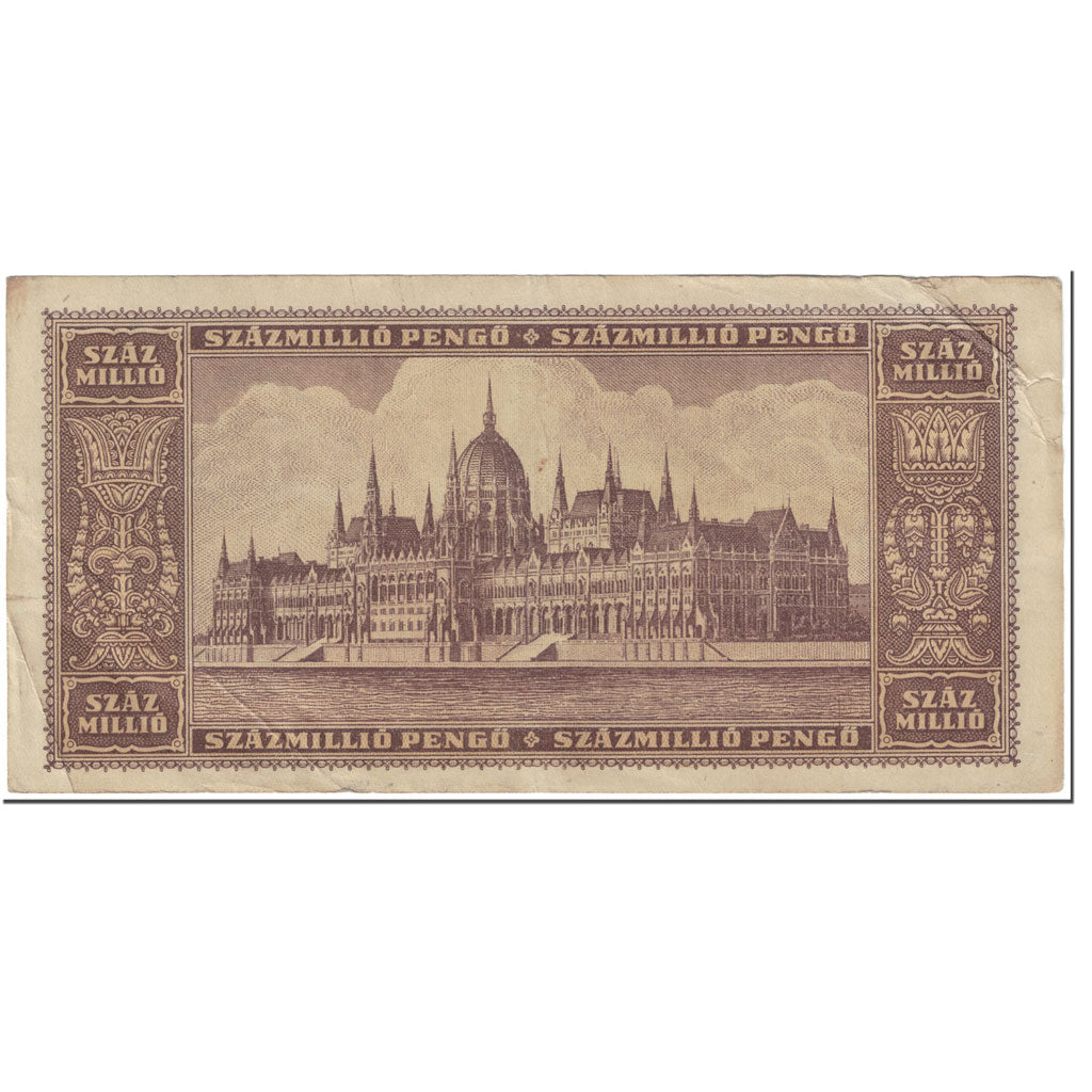 Billet, Hongrie, 100,000,000 Pengö, 1946, 1946-03-18, KM:124, TB