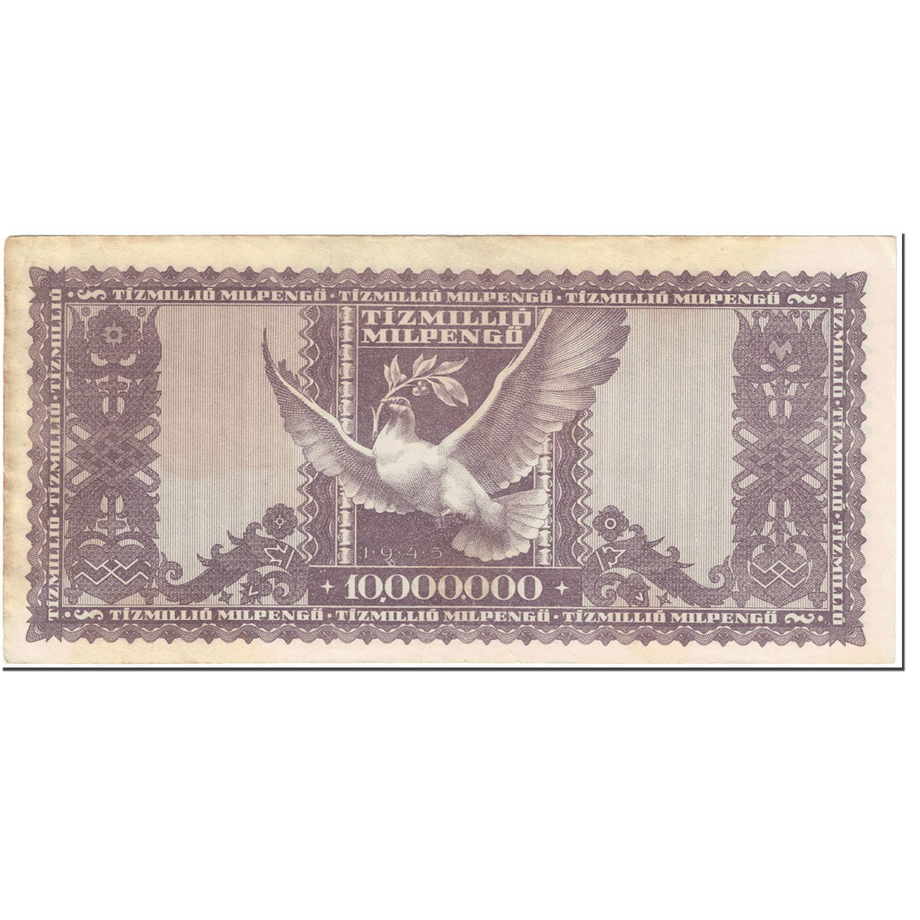 Billet, Hongrie, 10 Million Milpengö, 1946, 1946-05-24, KM:129, TB