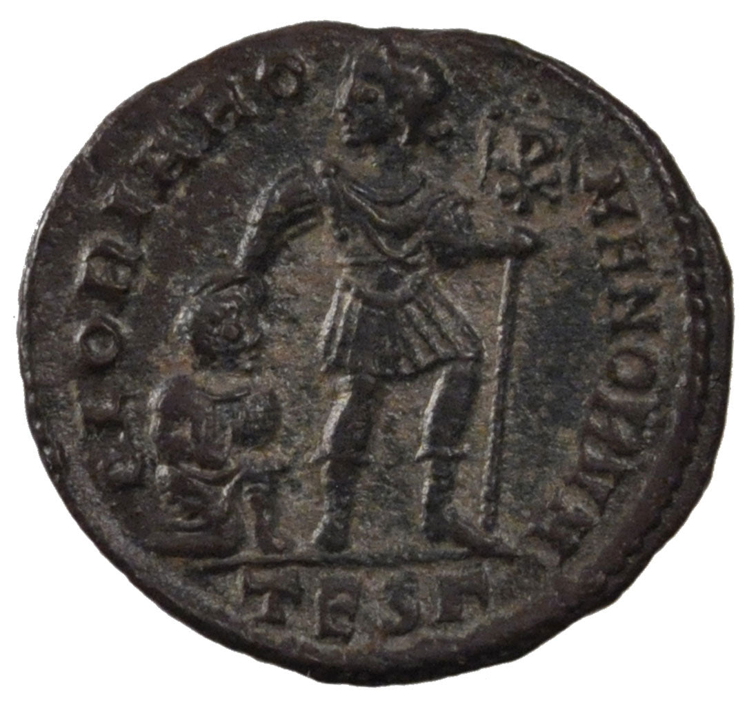 Valens, Nummus, Thessalonica, SPL-, Rame, Cohen:11