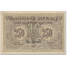 Banknote, Ukraine, 250 Karbovantsiv, 1918, Undated (1918), KM:39b, EF(40-45)