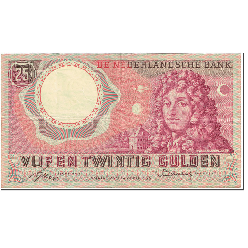 Banknote, Netherlands, 25 Gulden, 1955, 1955-04-10, KM:87, EF(40-45)