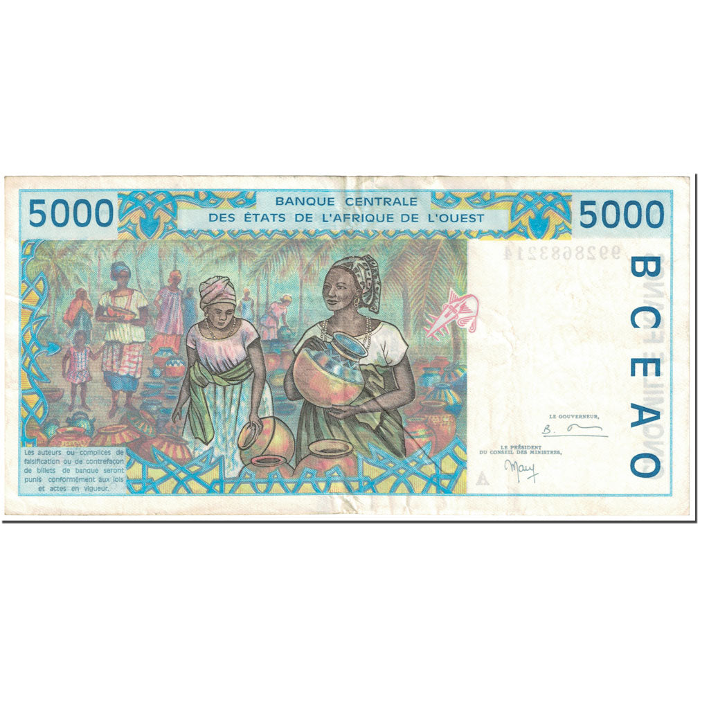 Banknote, West African States, 5000 Francs, 1999, Undated (1999), KM:113Ai