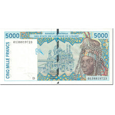 Banknote, West African States, 5000 Francs, 2001, Undated (2001), KM:413Dj