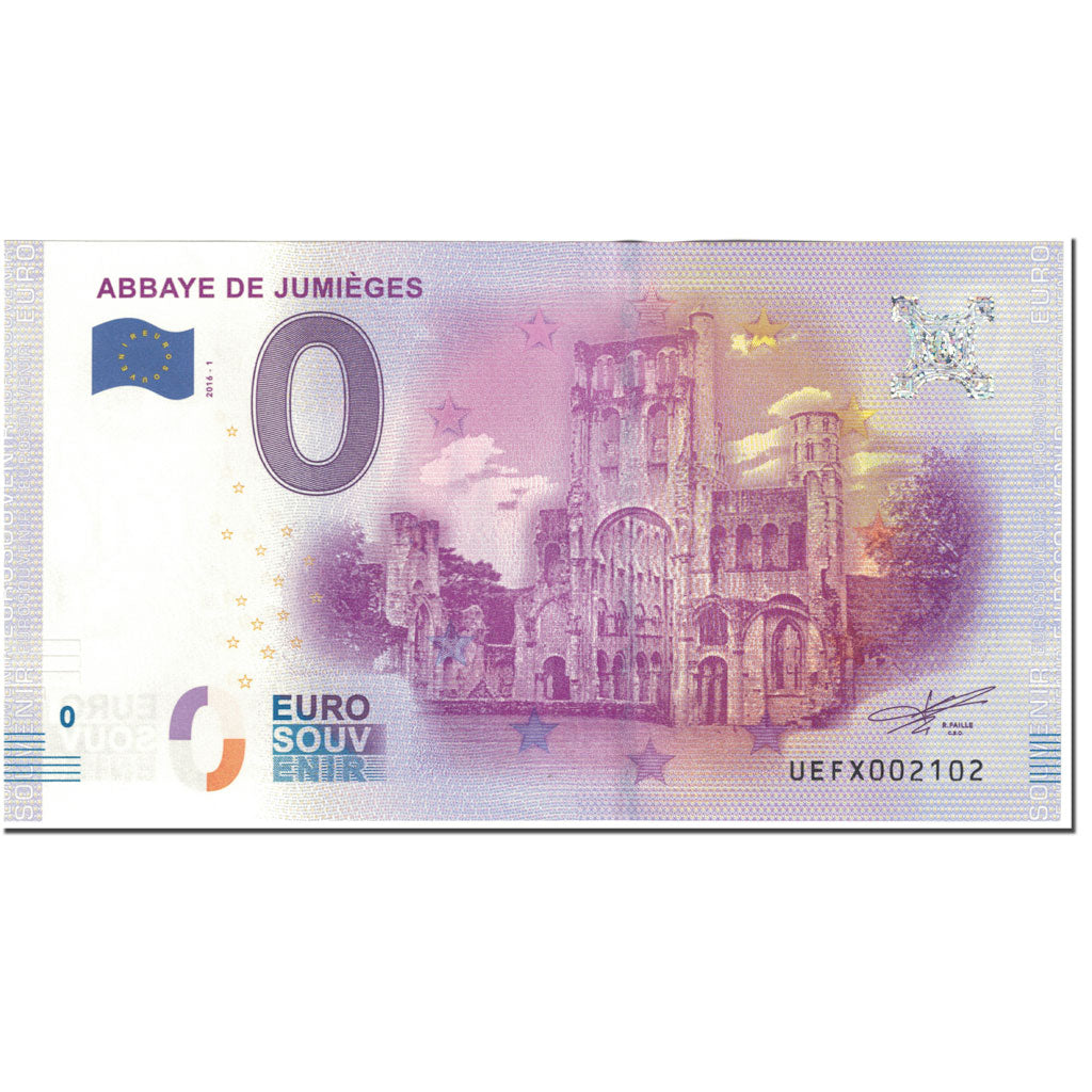 France, Franc, 2016-1, Undated (2016-1), “Abbaye de Jumièges”, NEUF
