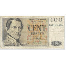 Nota, Bélgica, 100 Francs, 1959, 1959-01-09, KM:129c, VF(20-25)