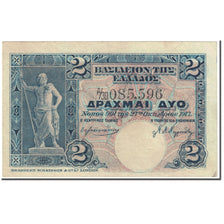 Banknote, Greece, 2 Drachmai, 1917, 1917-10-27, KM:310, EF(40-45)