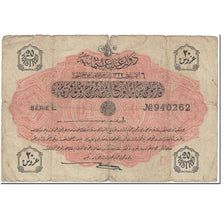 Banknote, Turkey, 20 Piastres, 1916-1917, Undated (1916-17), KM:88, VG(8-10)