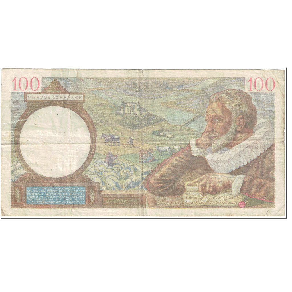 Frankreich, 100 Francs, Sully, 1941, 1941-06-19, GE, Fayette:26.54, KM:94