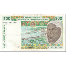 Banknote, West African States, 500 Francs, 2001, Undated (2001), KM:810Tl