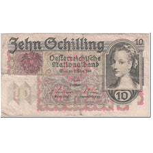 Banknote, Austria, 10 Schilling, 1946, 1946-02-02, KM:122, VF(20-25)