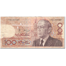 Geldschein, Marokko, 100 Dirhams, 1987, Undated (1987), KM:62b, S