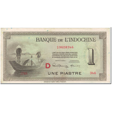 Banknote, FRENCH INDO-CHINA, 1 Piastre, 1945, Undated (1945), KM:76b, AU(55-58)