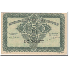 Banknote, FRENCH INDO-CHINA, 5 Cents, 1942, Undated (1942), KM:88a, EF(40-45)
