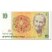 Banknote, Israel, 10 New Sheqalim, 1987, Undated (1987), KM:53b, UNC(65-70)