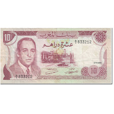 Banknote, Morocco, 10 Dirhams, 1970, UNdated (1970), KM:57a, EF(40-45)