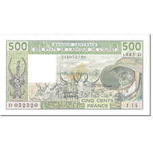 Banknote, West African States, 500 Francs, 1985, Undated (1985), KM:405De