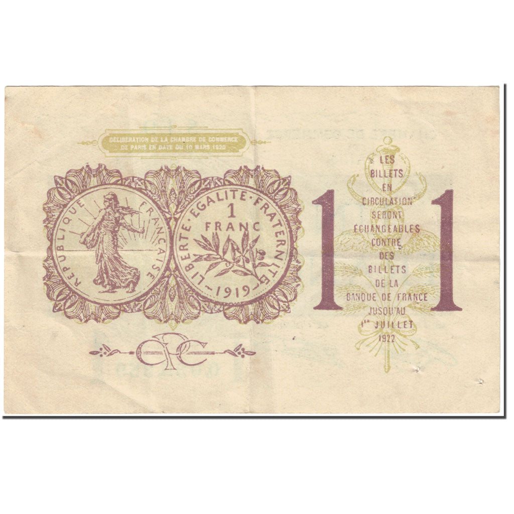 France, 1 Franc, 1920, 1920-03-10, TTB