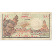 Banknote, Djibouti, 500 Francs, 1979, Undated (1979), KM:36a, VF(20-25)