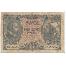 Biljet, Spanje, 25 Pesetas, 1940, 1940-01-09, KM:116a, B