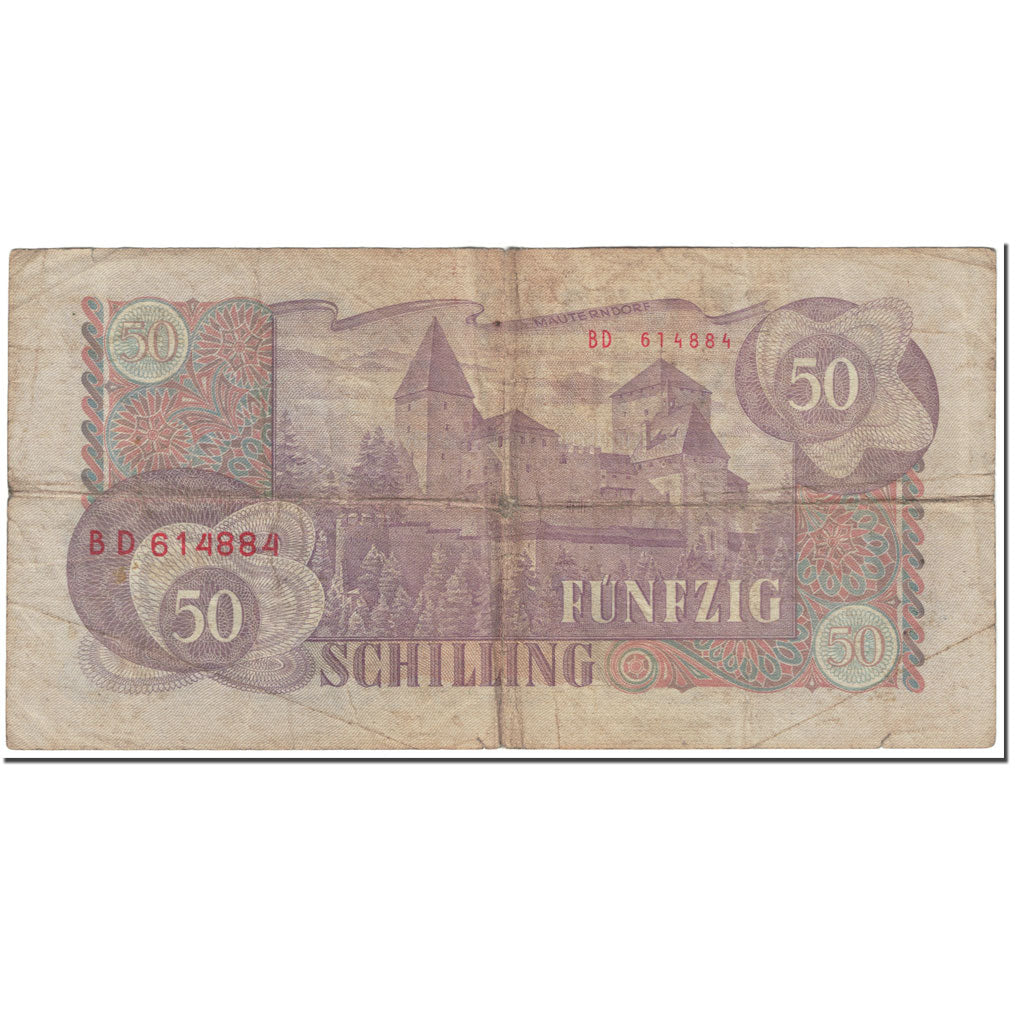 Banknote, Austria, 50 Schilling, 1962, 1962-07-02, KM:137a, VF(20-25)