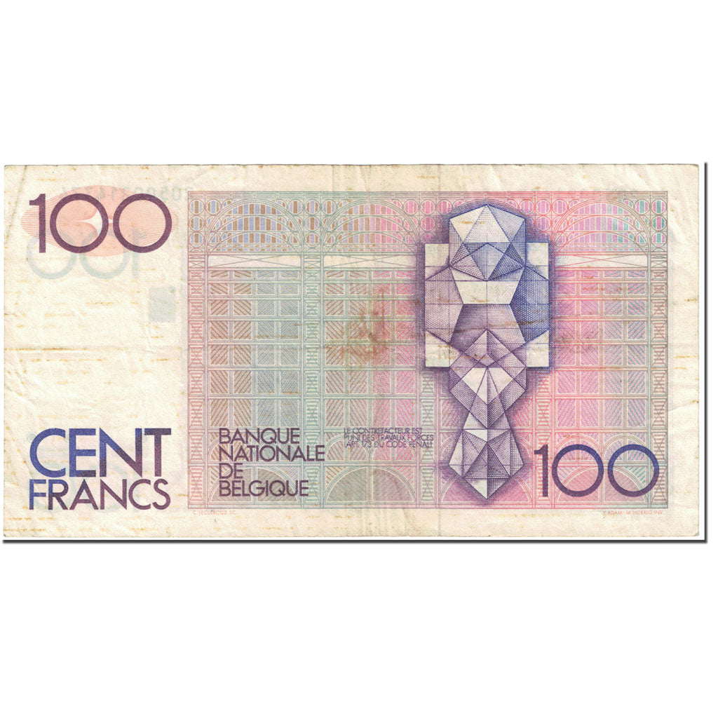Banknote, Belgium, 100 Francs, 1978-1981, ND (1978-81), KM:140a, VF(20-25)