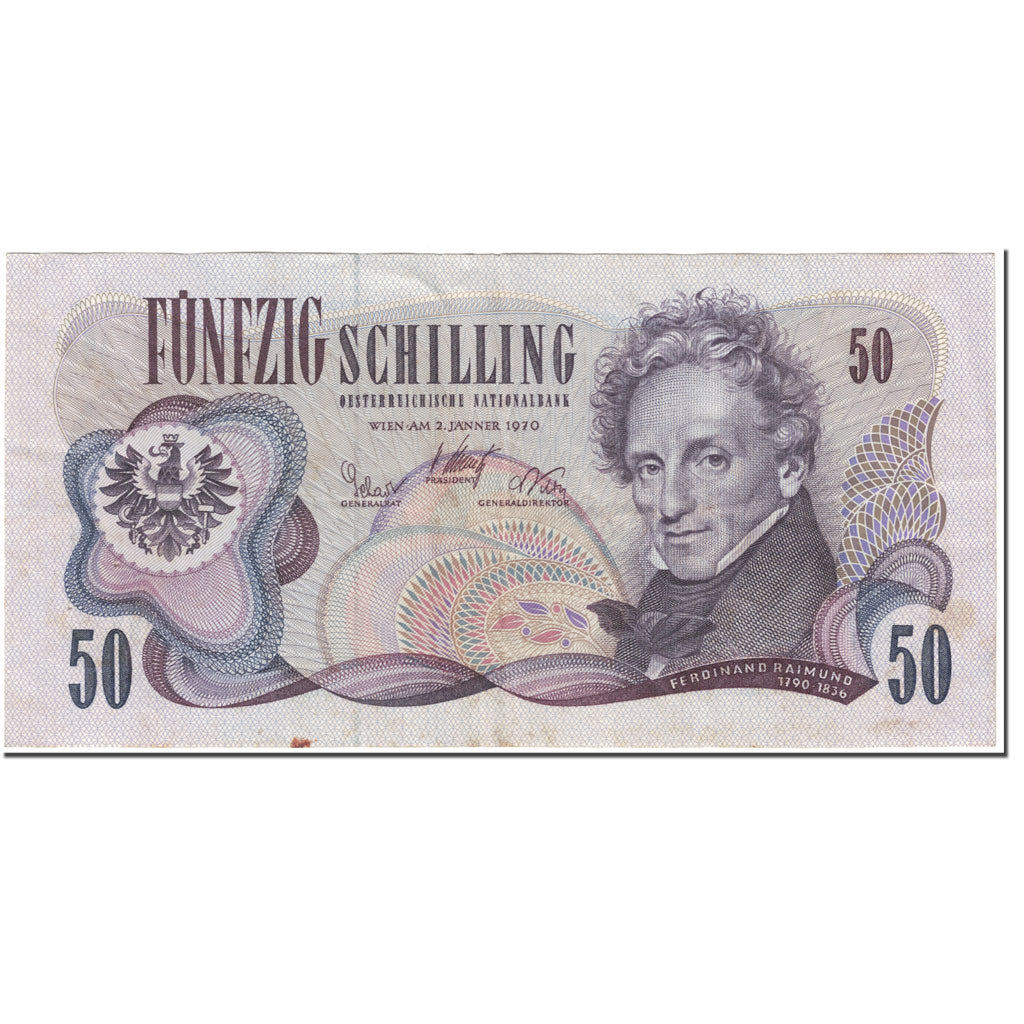 Banknote, Austria, 50 Schilling, 1970, 1970-01-02, KM:143a, VF(20-25)