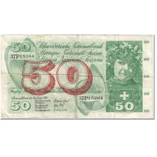 Banknote, Switzerland, 50 Franken, 1972, 1972-01-24, KM:48l, VF(20-25)