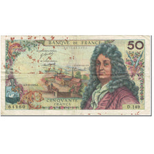 Frankreich, 50 Francs, Racine, 1969, 1969-11-06, S, Fayette:64.15, KM:148c