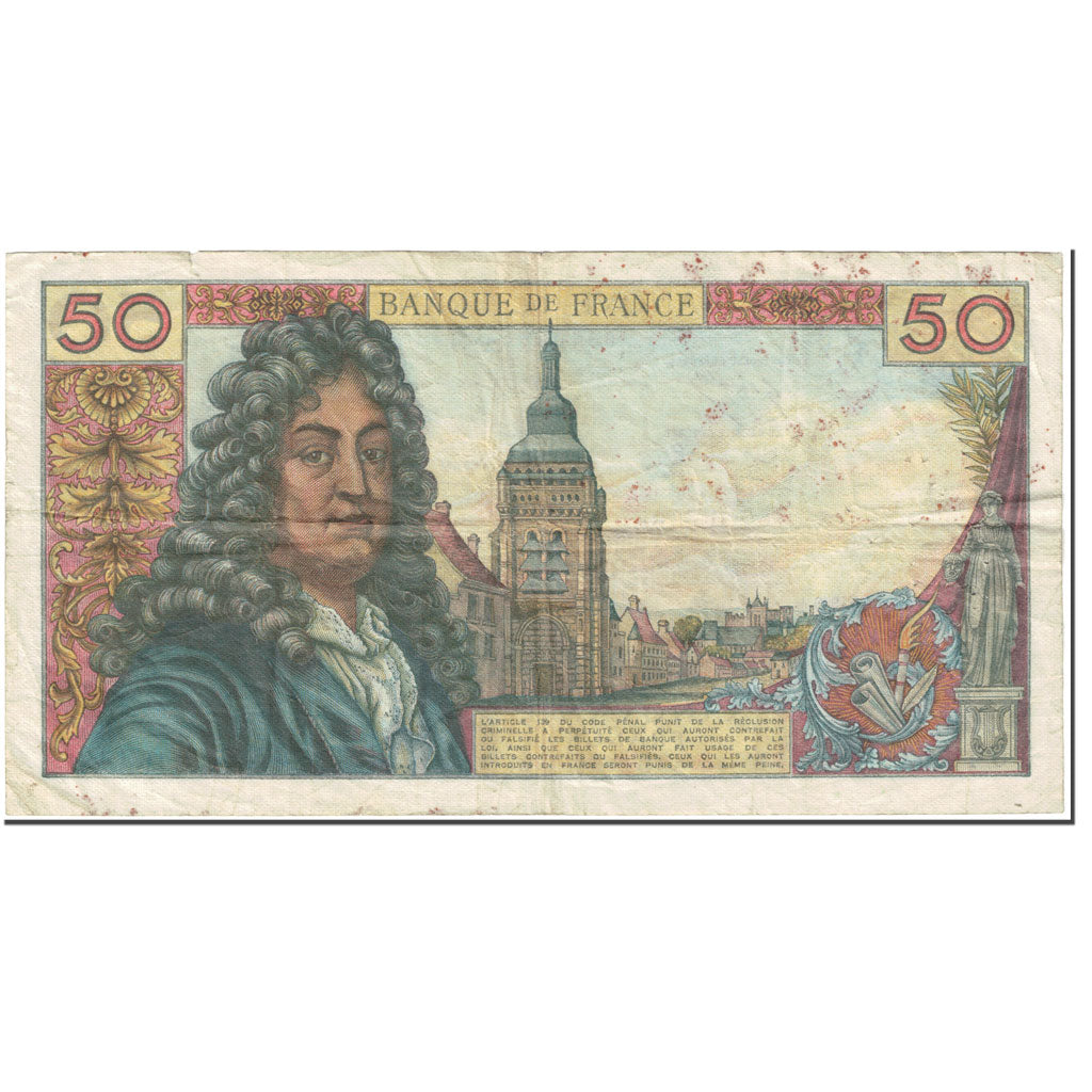 Frankreich, 50 Francs, Racine, 1969, 1969-11-06, S, Fayette:64.15, KM:148c