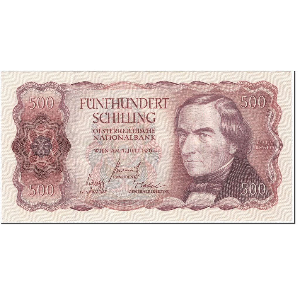 Banknote, Austria, 500 Schilling, 1965, 1965-07-01, KM:139a, EF(40-45)