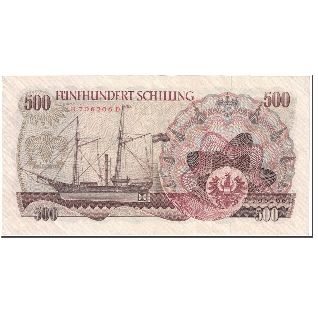 Banknote, Austria, 500 Schilling, 1965, 1965-07-01, KM:139a, EF(40-45)