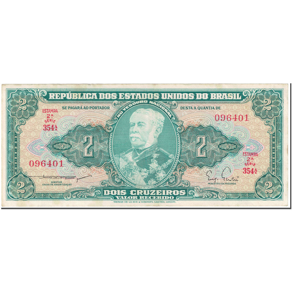 Banconote, Brasile, 2 Cruzeiros, 1955, Undated (1955), KM:157Aa, BB