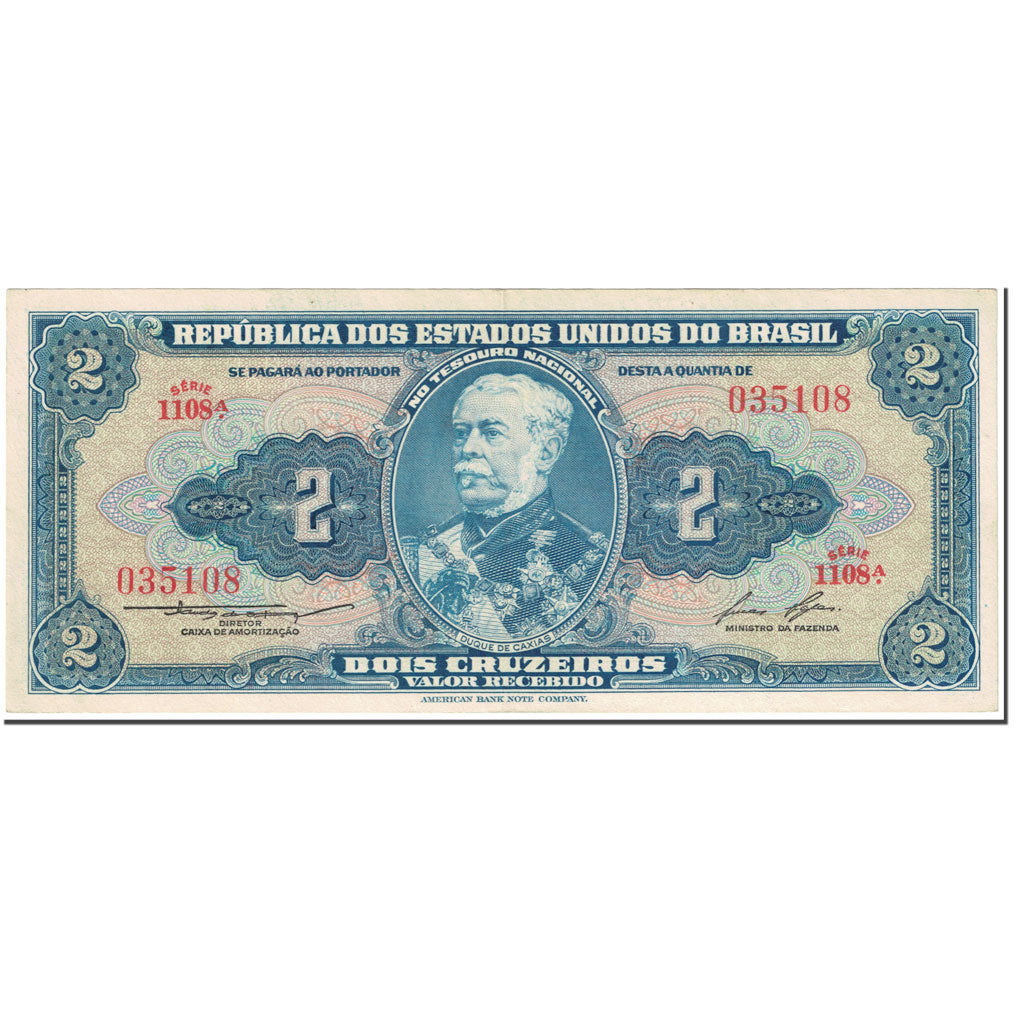 Banconote, Brasile, 2 Cruzeiros, 1954-1958, Undated (1954-1958), KM:151b, BB