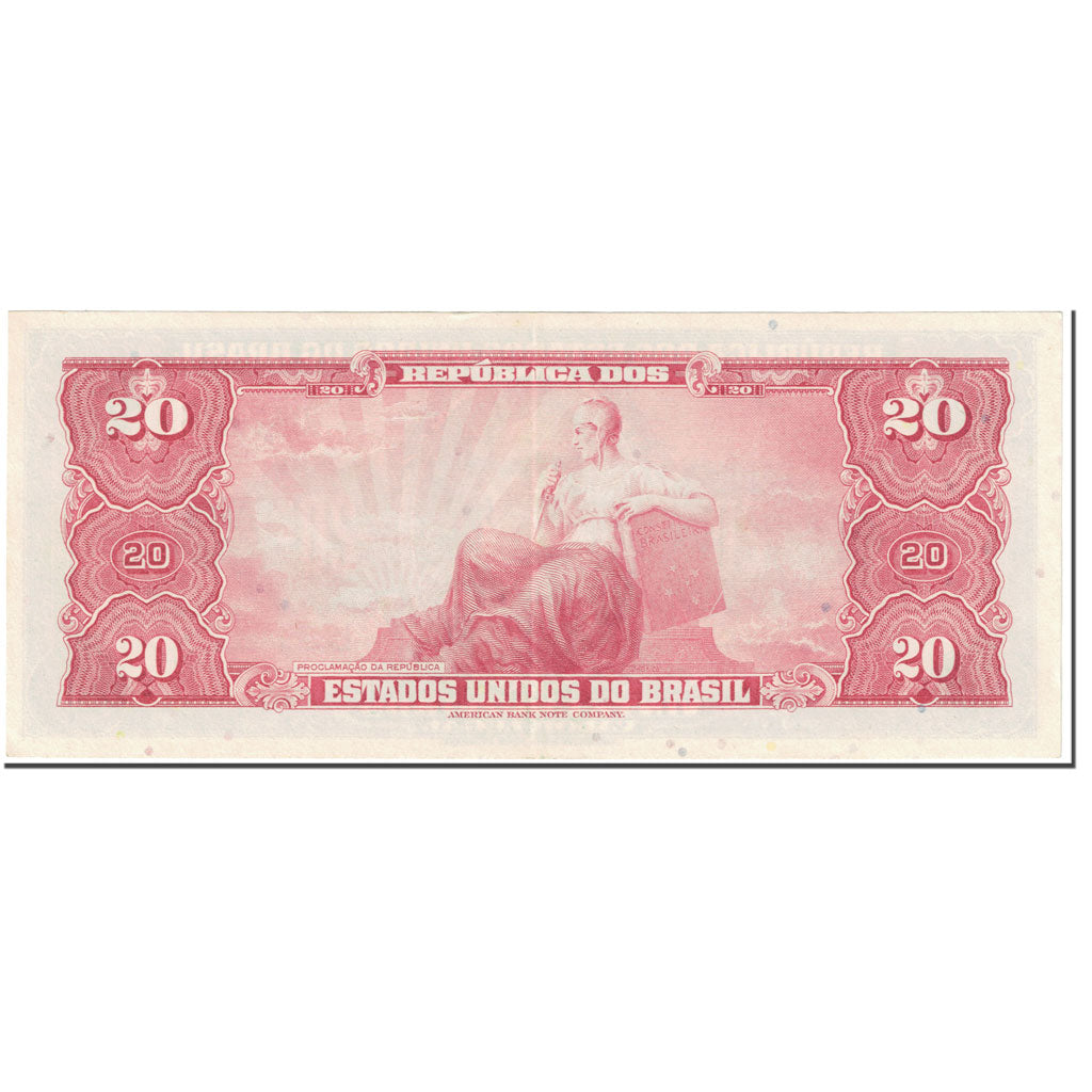 Banknote, Brazil, 20 Cruzeiros, 1963, 1963, KM:168b, EF(40-45)