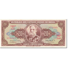 Nota, Brasil, 20 Cruzeiros, 1962, Undated (1962), KM:178, AU(55-58)